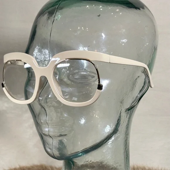 White Women's Glasses - Picture 3 of 3